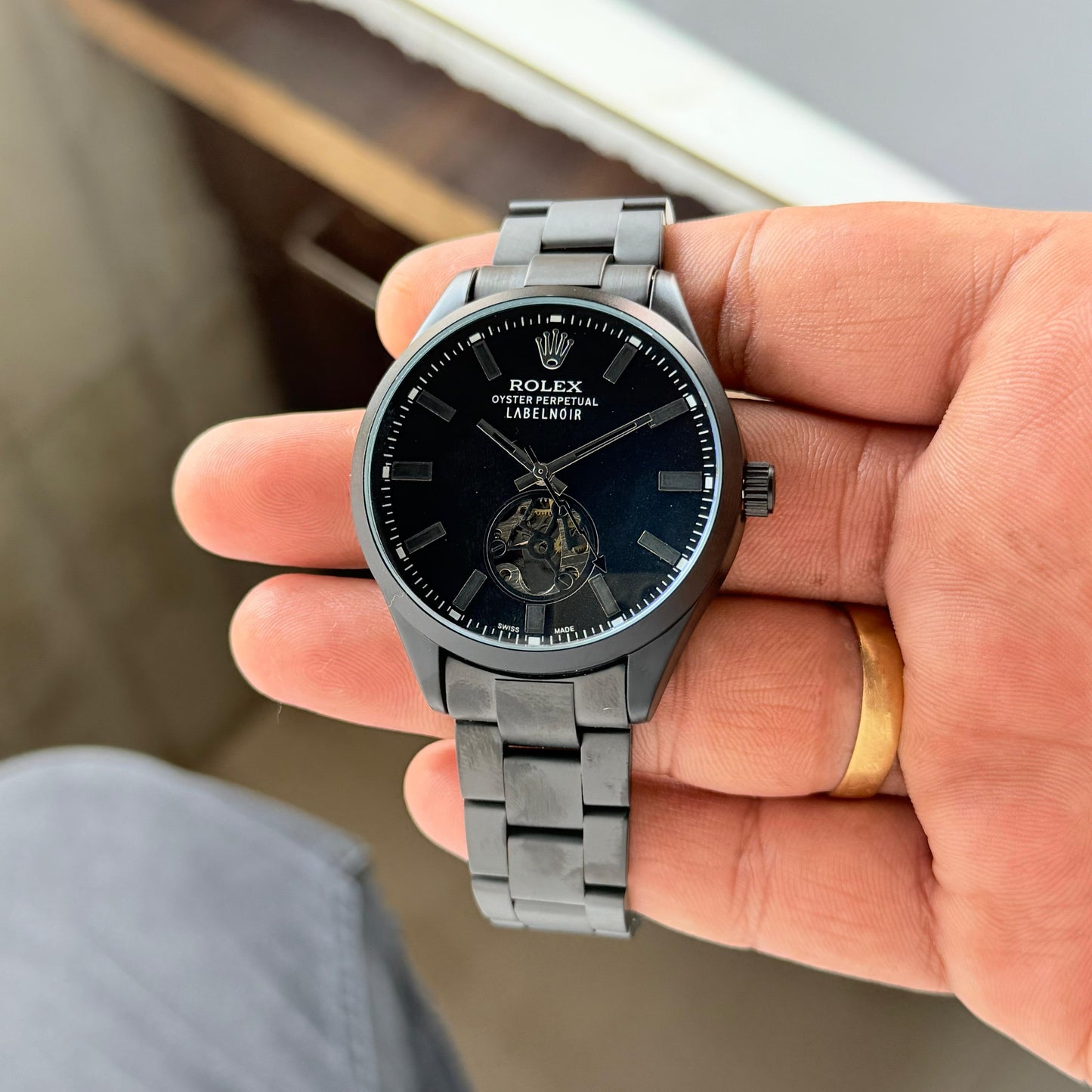 Rol.ex Milgauss Label Nior Tourbillon Back Open Automatic Machinery