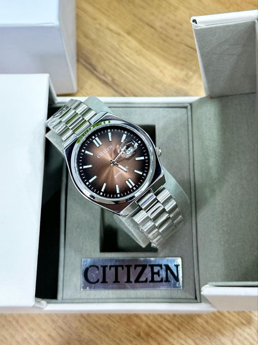 ALL TIME HOT SELLING! CITIZEN TSUYOSA BROWN DIAL
